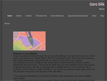 Tablet Screenshot of carosilk.com